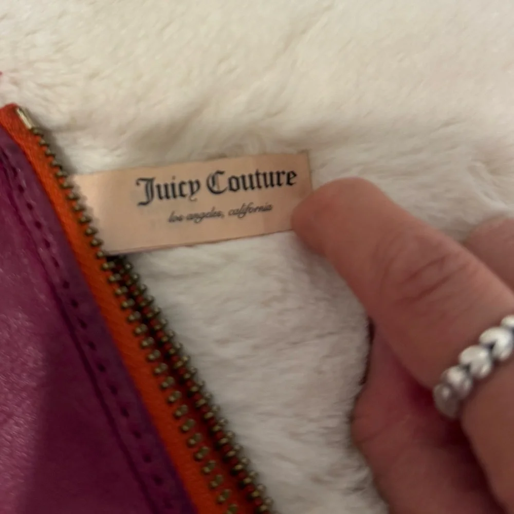 Vintage Y2K‎ Juicy Couture 100% Leather Color Block Wristlet